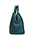 Madras Woven Tote Bag, bottom view